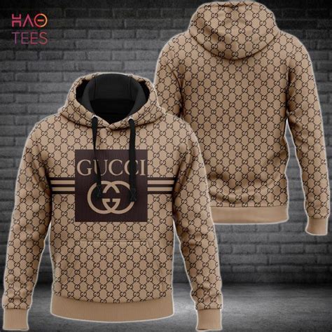 blac gucci hoodie|Gucci trim tan hoodie.